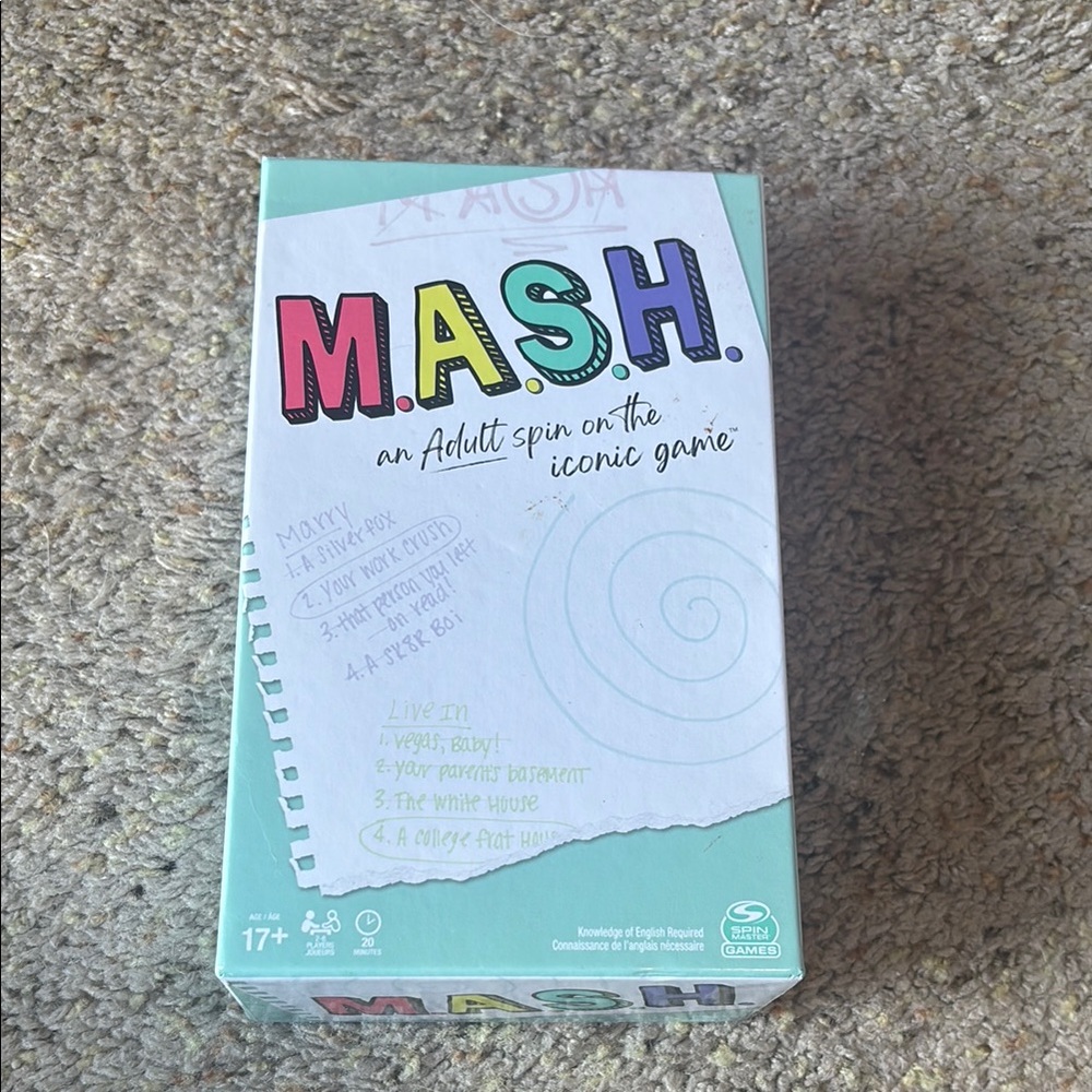 MASH Adult Game